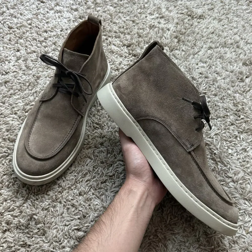 Allen Edmonds Harris Chukka Boots Lace Up Leather Suede Sneakers Men’s Size 8 D